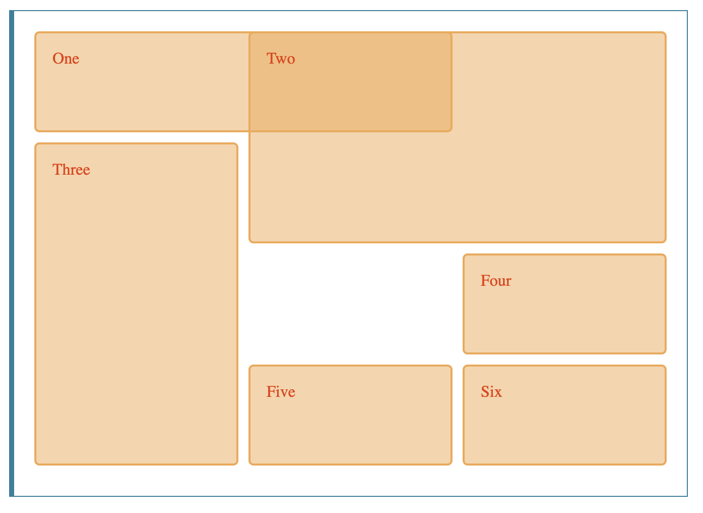 Example CSS Grid Layout