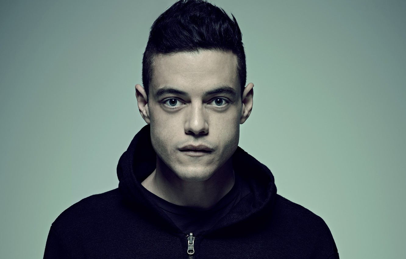 Rami Malek as hacker Elliot Alderson from Mr Robot